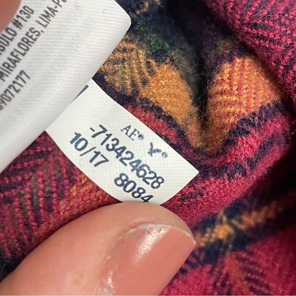 American Eagle Ahh-mazingly Soft Classic Fit Flannel XL Viscose Cotton blend - Picture 4 of 8